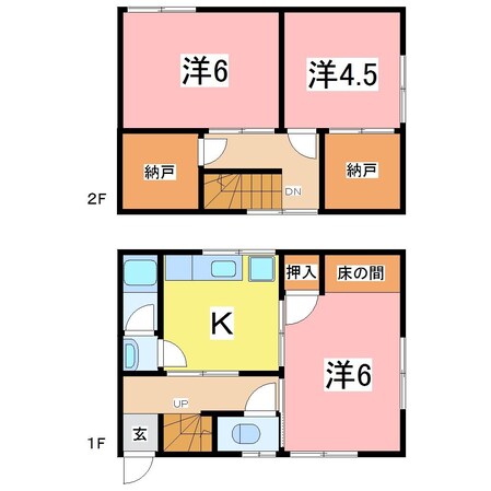 ヤナギアパートの物件間取画像